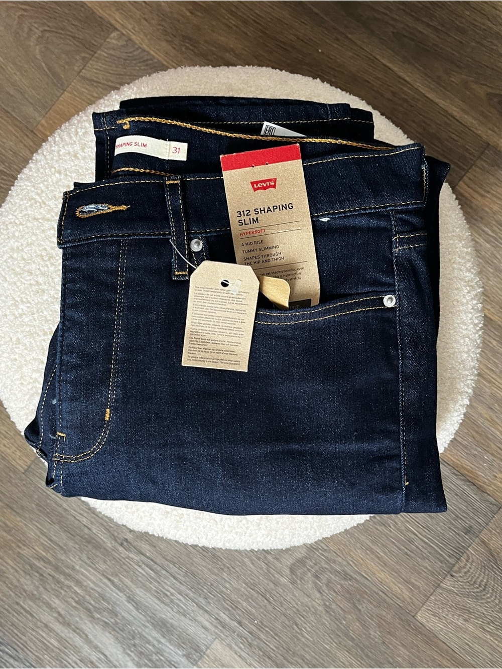 *2 PAIRS* Levi's Dark Wash "312 Shaping Slim" Mid-Rise Jeans - Picture 2 of 7